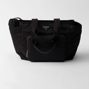 Prada are nylon baby bag.